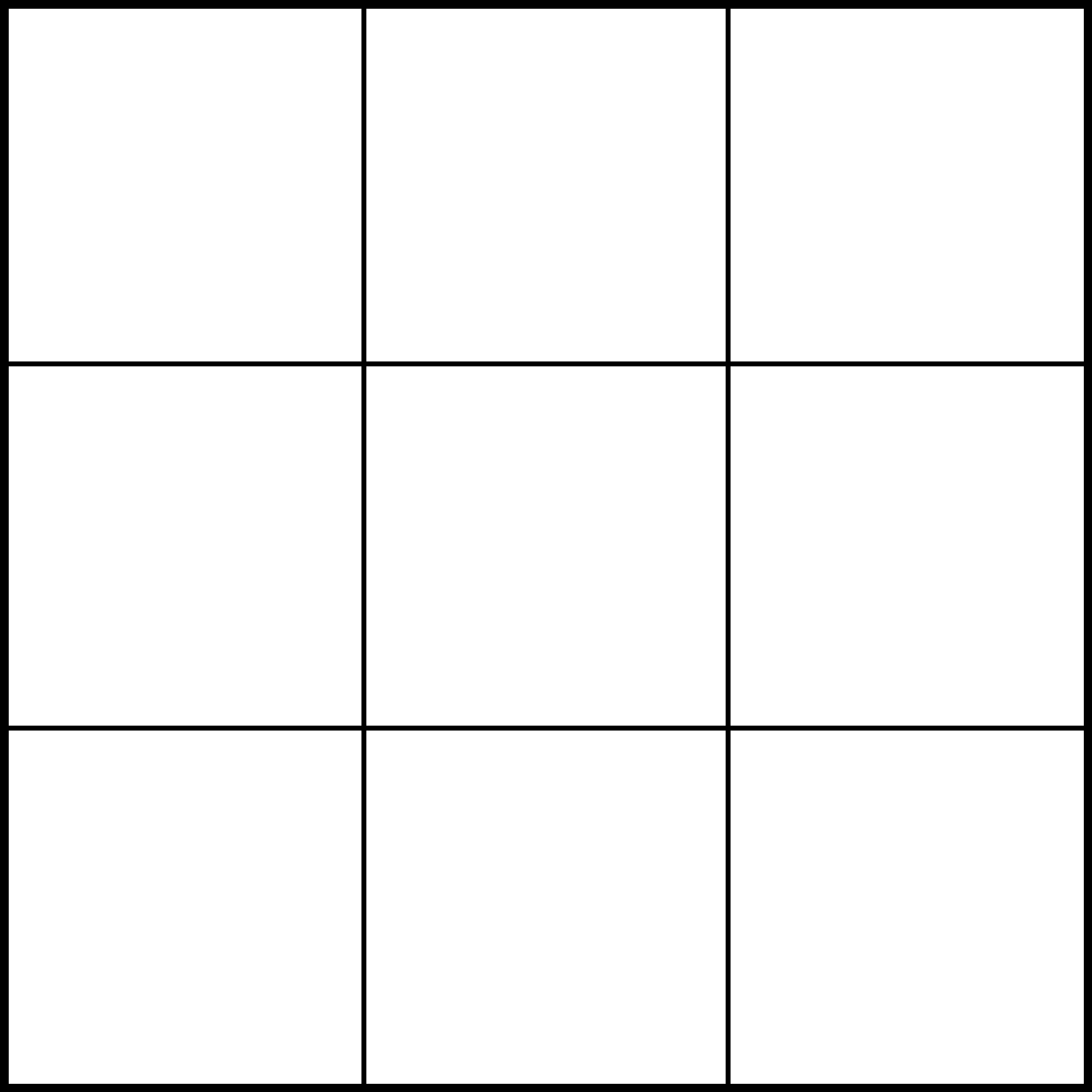 grid 3 squares high and 3 wide