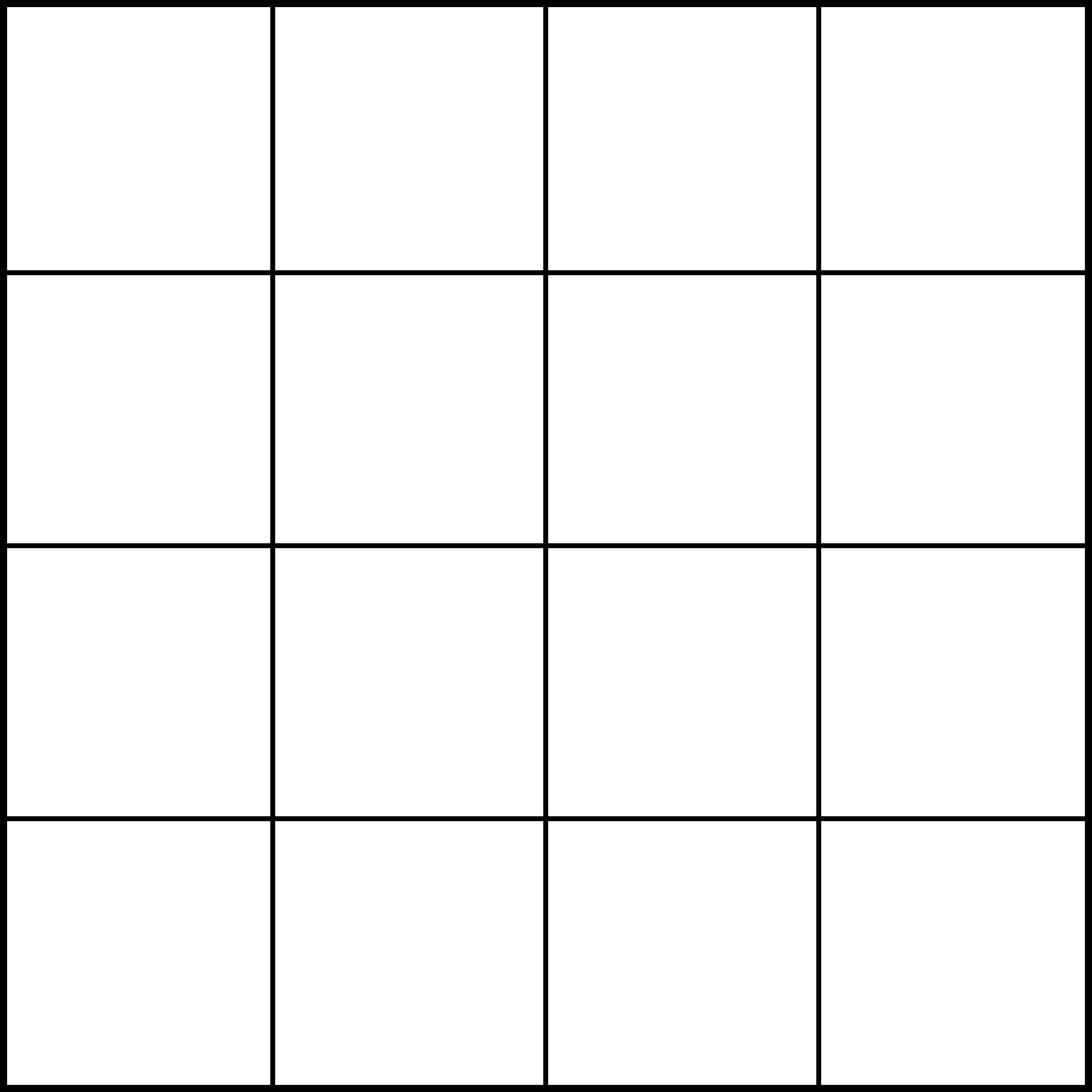 grid 4 squares high and 4 wide
